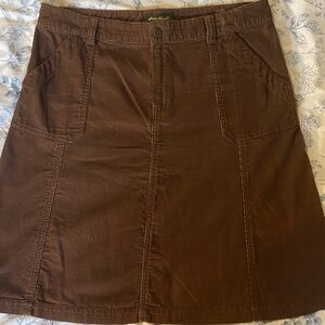 Eddie Bauer Chocolate Brown Skirt